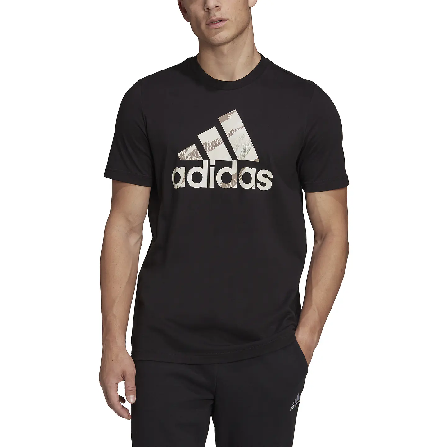 Polera Hombre Negra Adidas HE1876 1