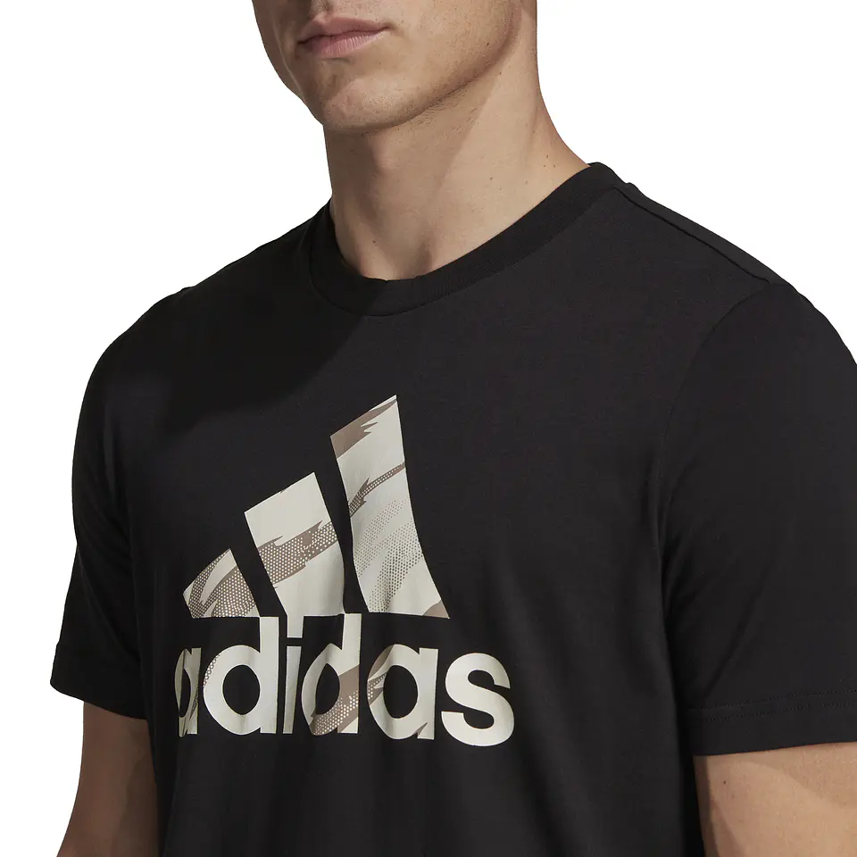 Polera Hombre Negra Adidas HE1876 4