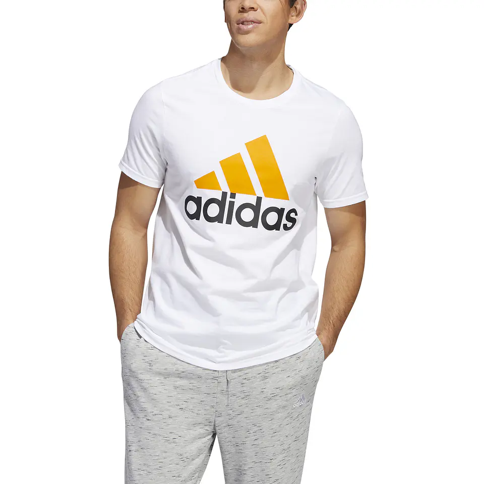 Polera Hombre Blanca Adidas HH9024 1