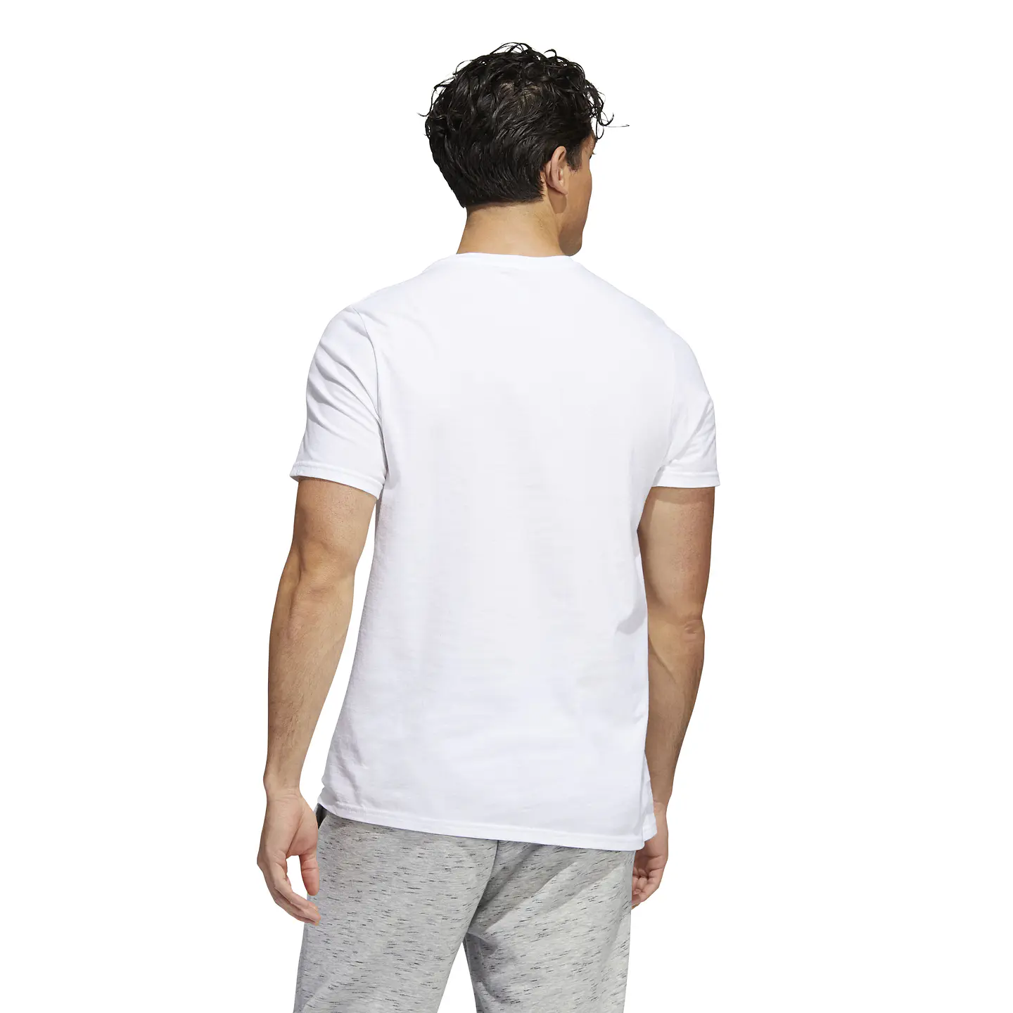 Polera Hombre Blanca Adidas HH9024 3
