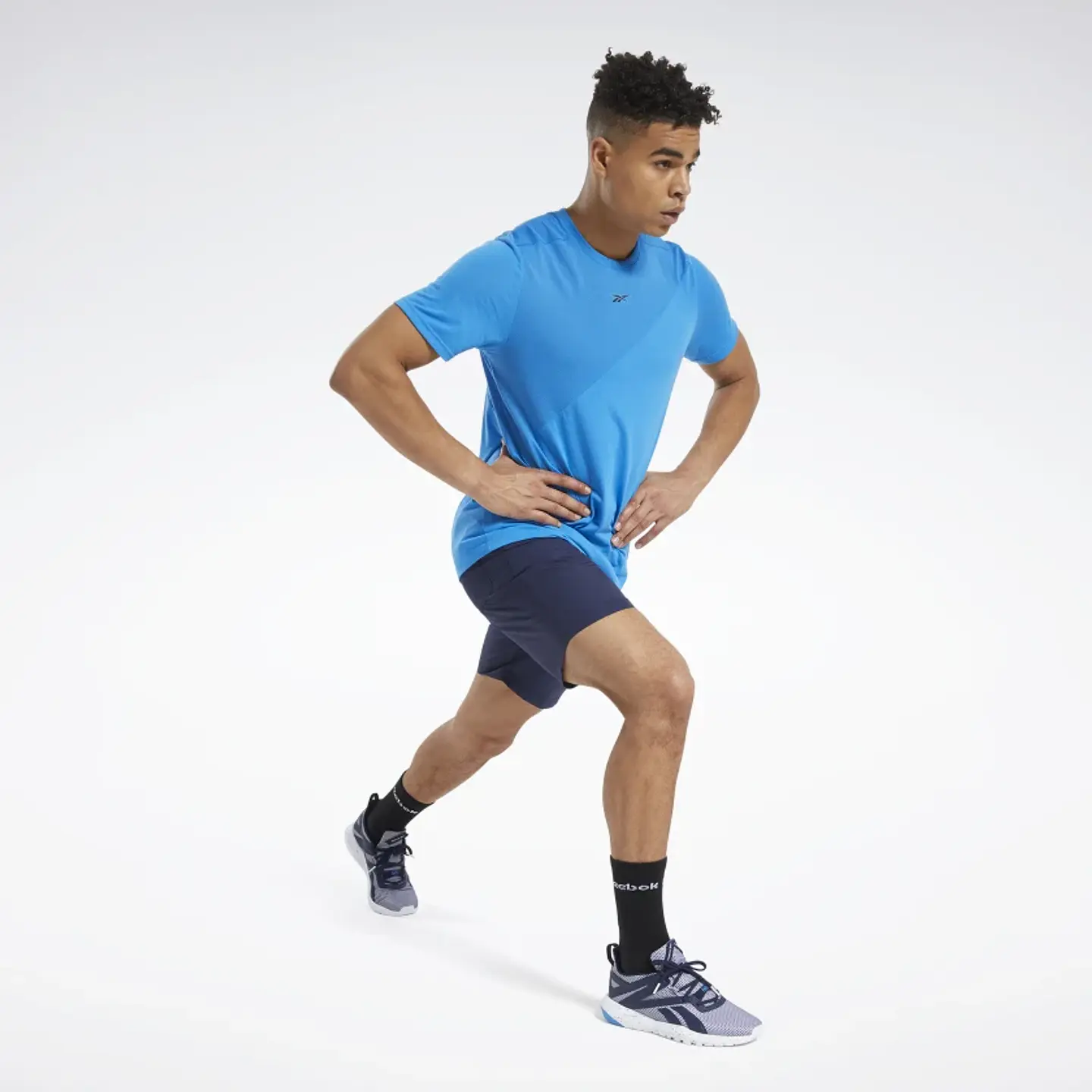 Short Hombre Azul Reebok FU3282 2