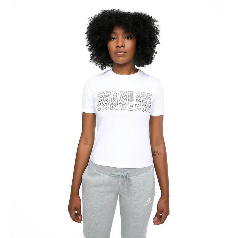 Polera Mujer Blanco Converse 10023126-102 1