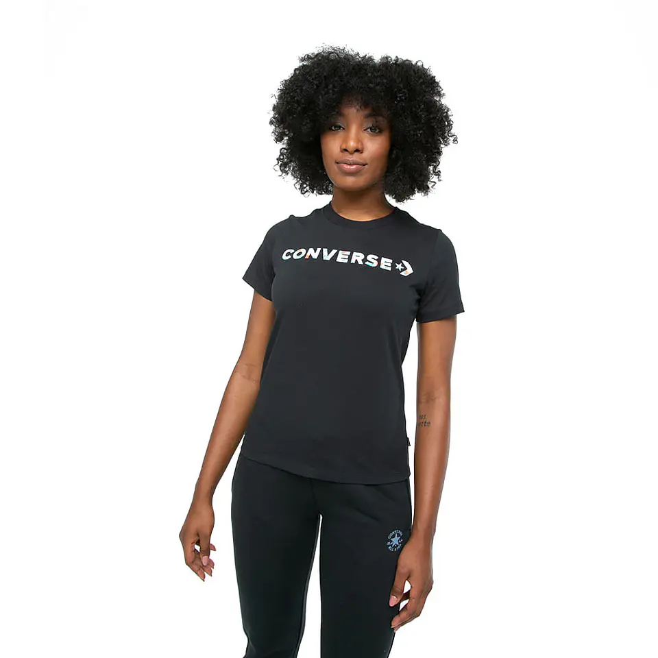 Polera Mujer Negra Converse 10023946-001 1