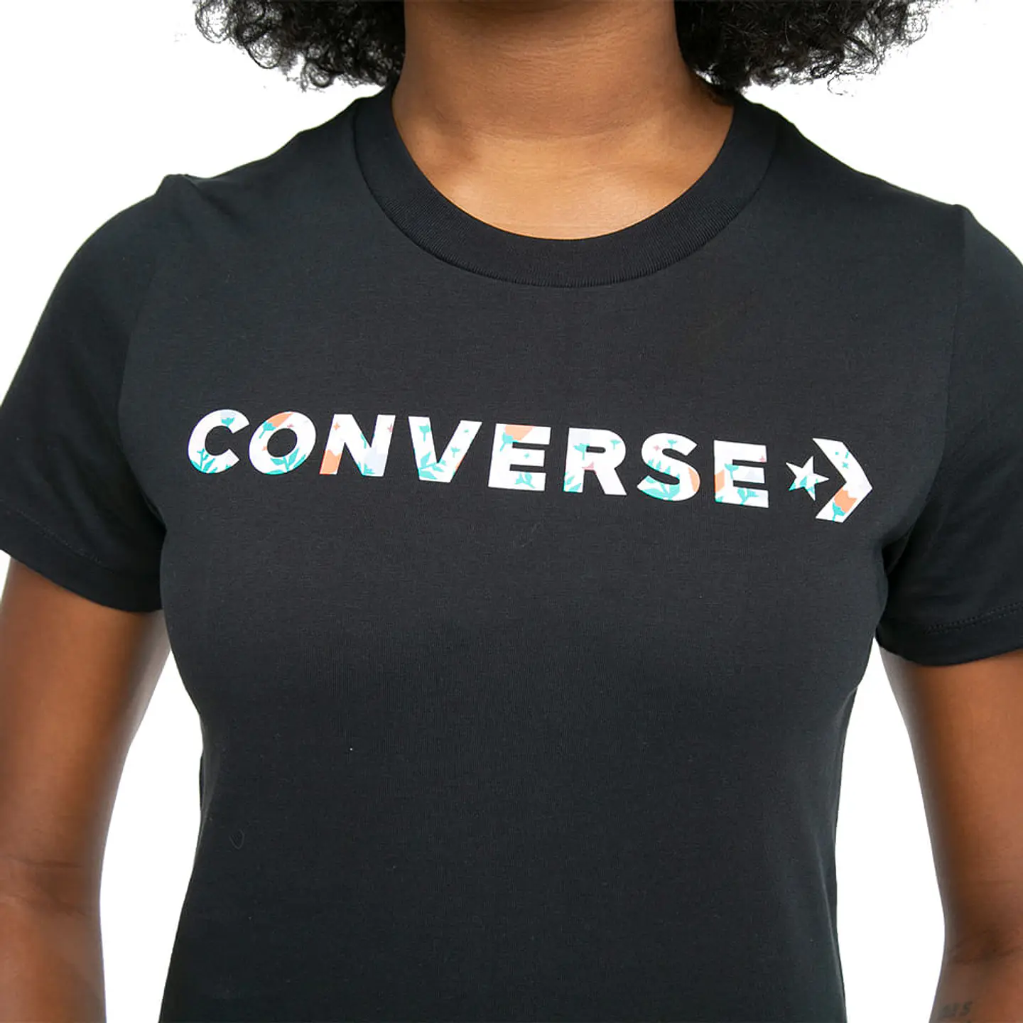 Polera Mujer Negra Converse 10023946-001 3
