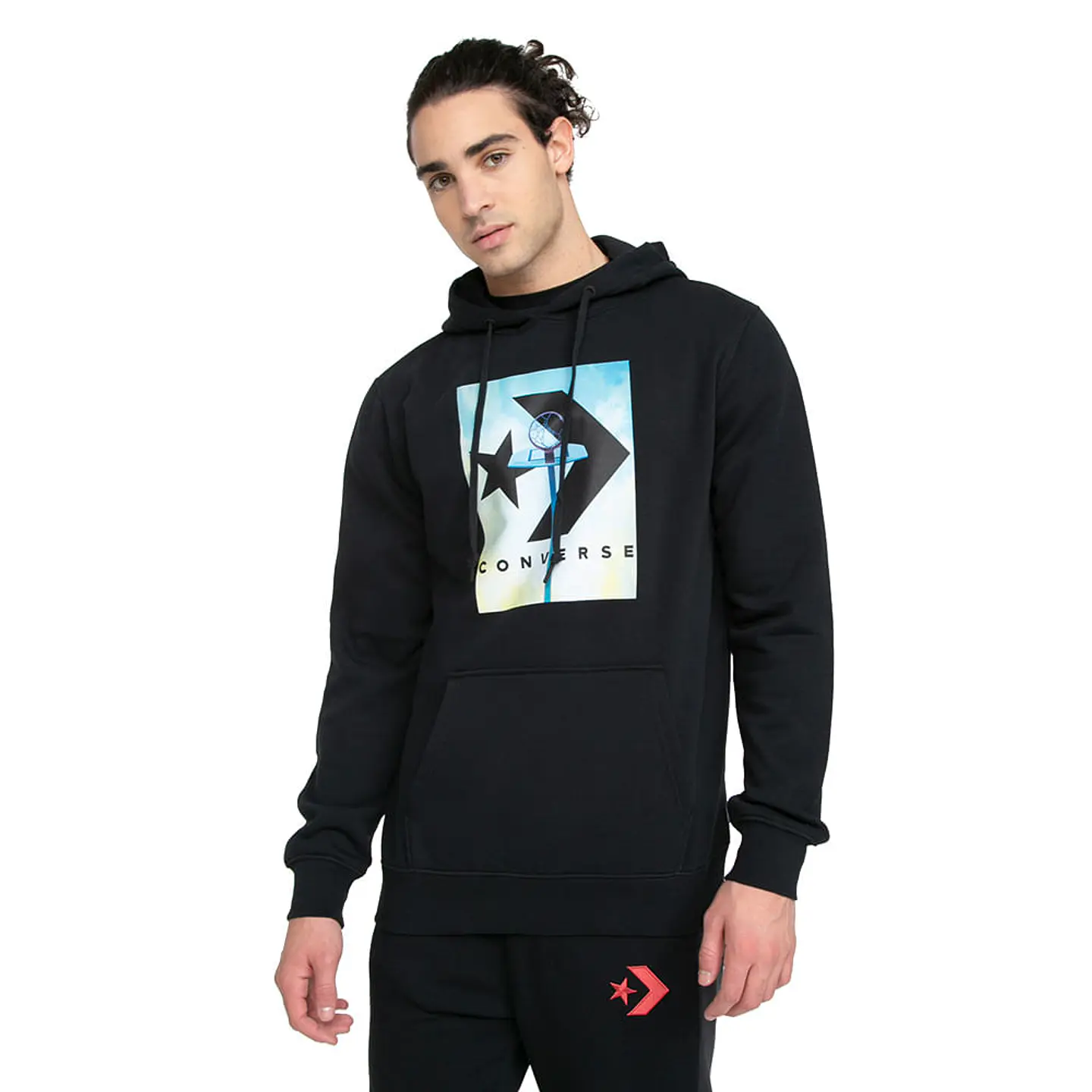 Polerón Hombre Negro Converse CNVSP22MHOODIE1-001 1