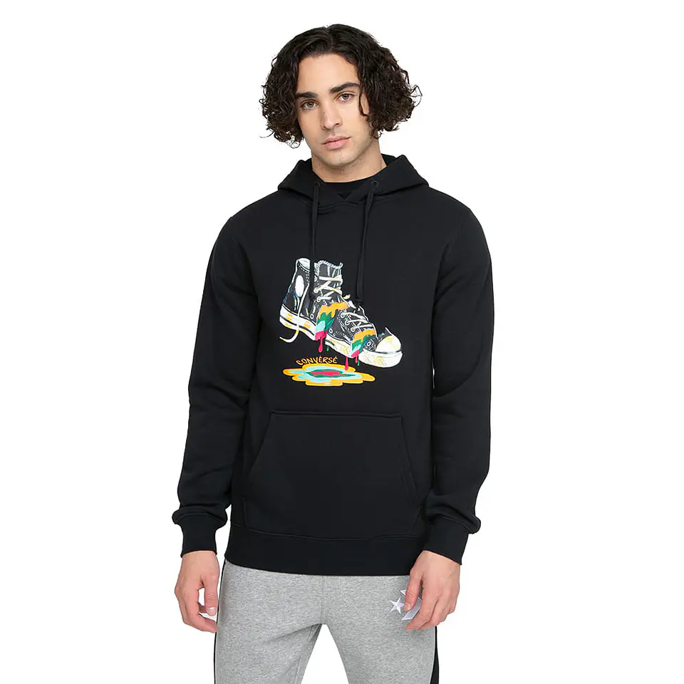 Polerón Hombre Negro Converse CNVSP22MHOODIE2-001 1