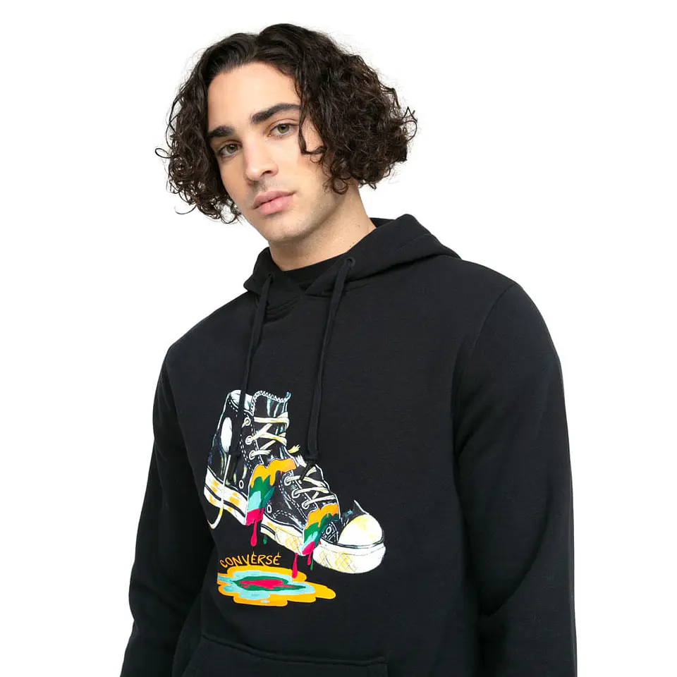 Polerón Hombre Negro Converse CNVSP22MHOODIE2-001 4