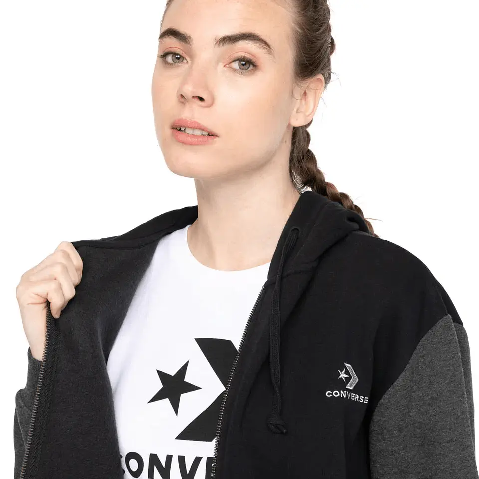 Polerón Mujer Negro Converse CNVSP22WFZ3-001 4