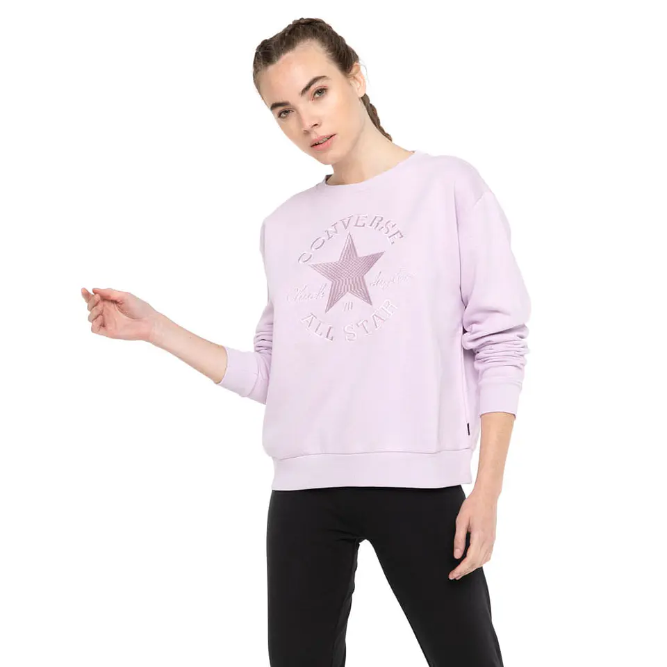 Polerón Mujer Lila Converse CNVSP22WCREW2-535 1
