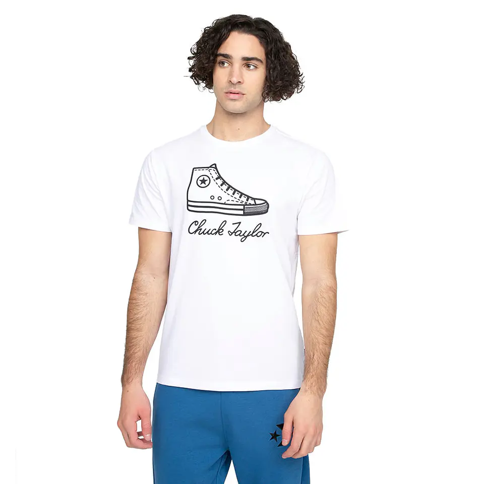 Polera Hombre Blanca Converse CNVSP22MTEE10-102 1