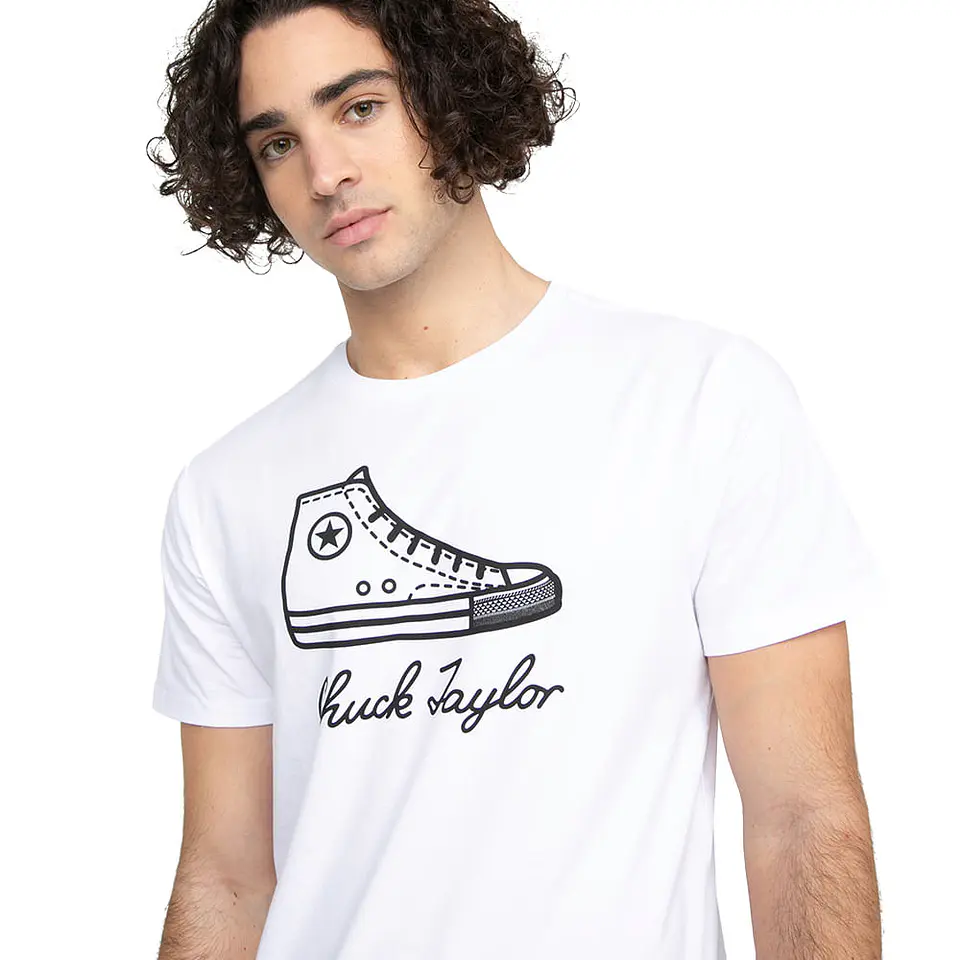 Polera Hombre Blanca Converse CNVSP22MTEE10-102 3