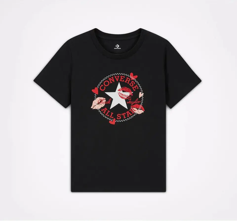 Polera Mujer Negra Converse 10024035-001 1