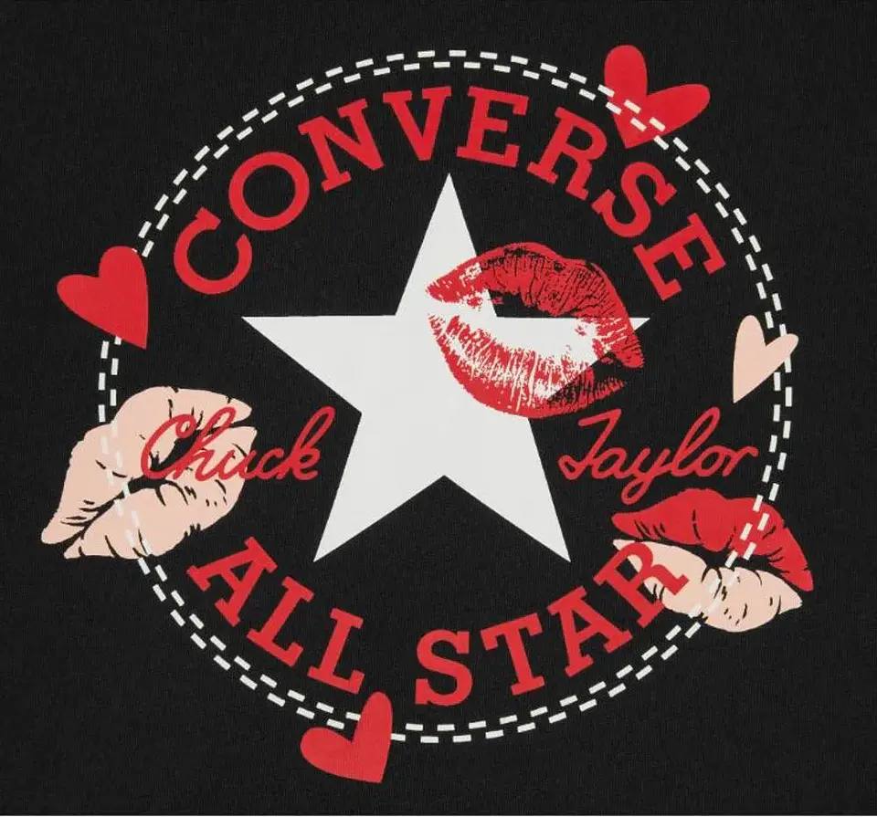 Polera Mujer Negra Converse 10024035-001 2