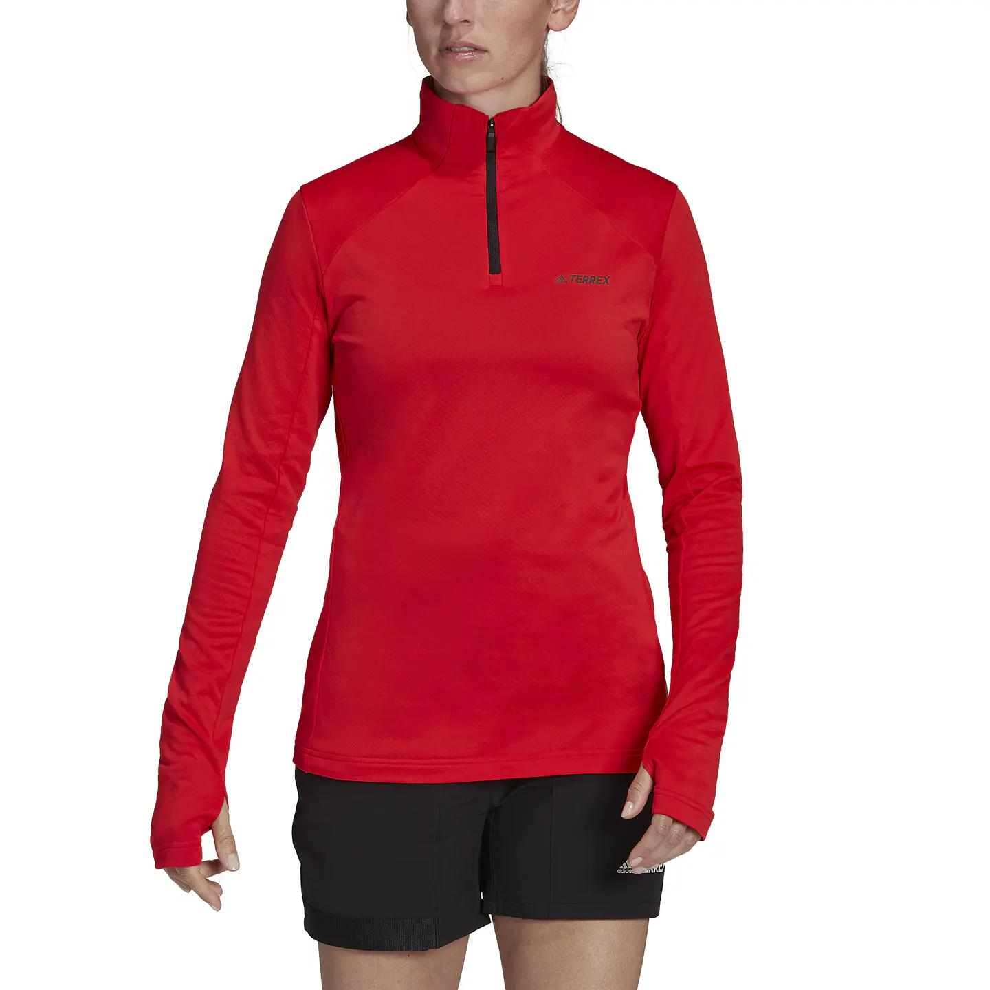 Polerón Mujer Rojo Adidas HA2309 1