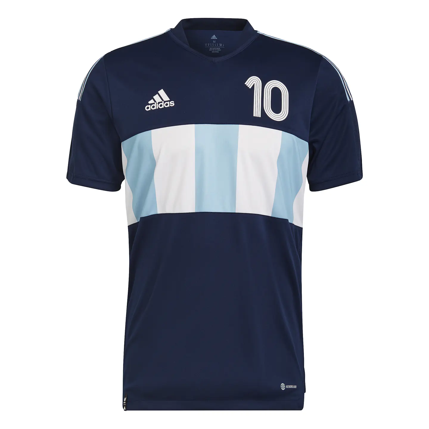 Polera de Entrenamiento Tiro Messi Number 10 Hombre Azul Adidas HE5049 2