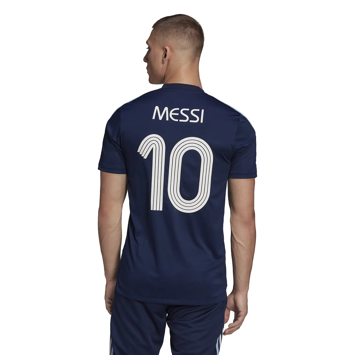 Polera de Entrenamiento Tiro Messi Number 10 Hombre Azul Adidas HE5049 4