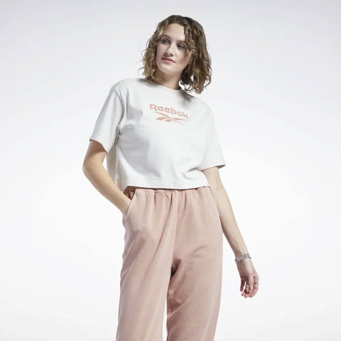 Polera Mujer Beige Reebok H49259 1