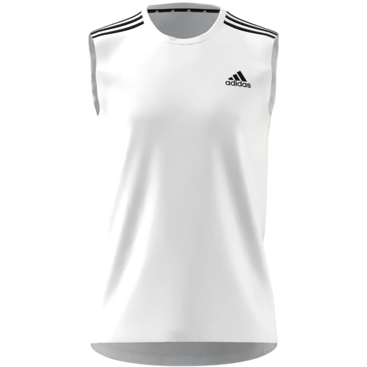 Polera Hombre Blanca Adidas GM2158 4