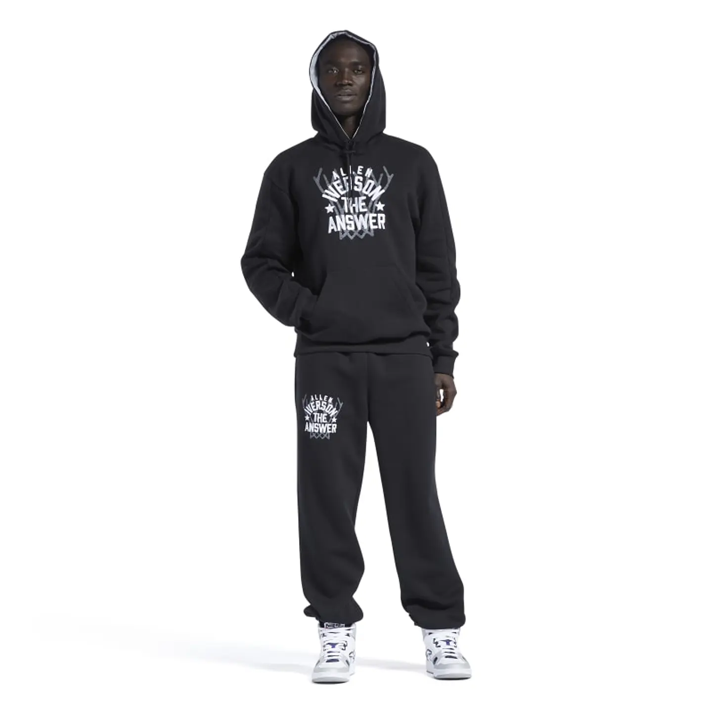 Polerón Hombre Negro Reebok HB1190 3