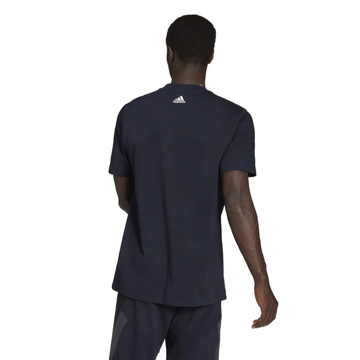 Polera Hombre Azul Adidas HB6547 2