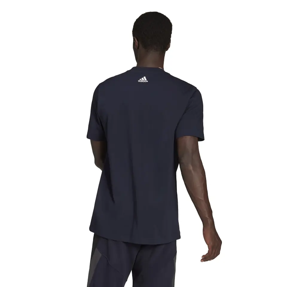 Polera Hombre Azul Adidas HB6547 2