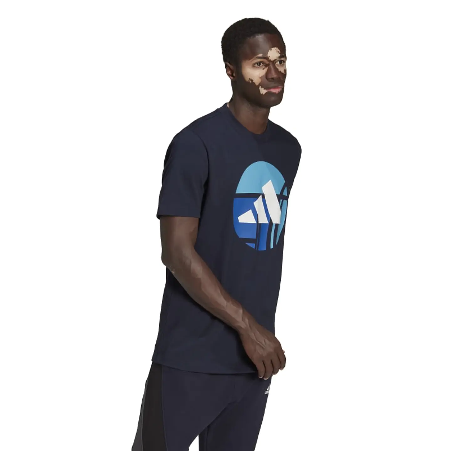 Polera Hombre Azul Adidas HB6547 3