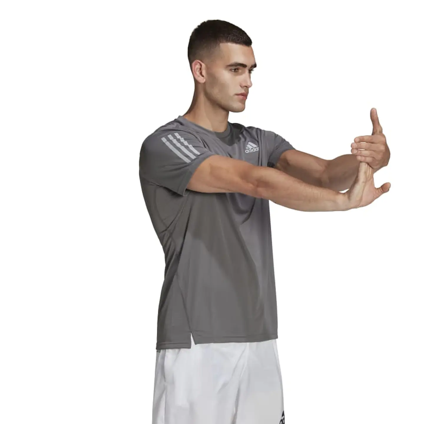 Polera Hombre Gris Adidas HB7430 3
