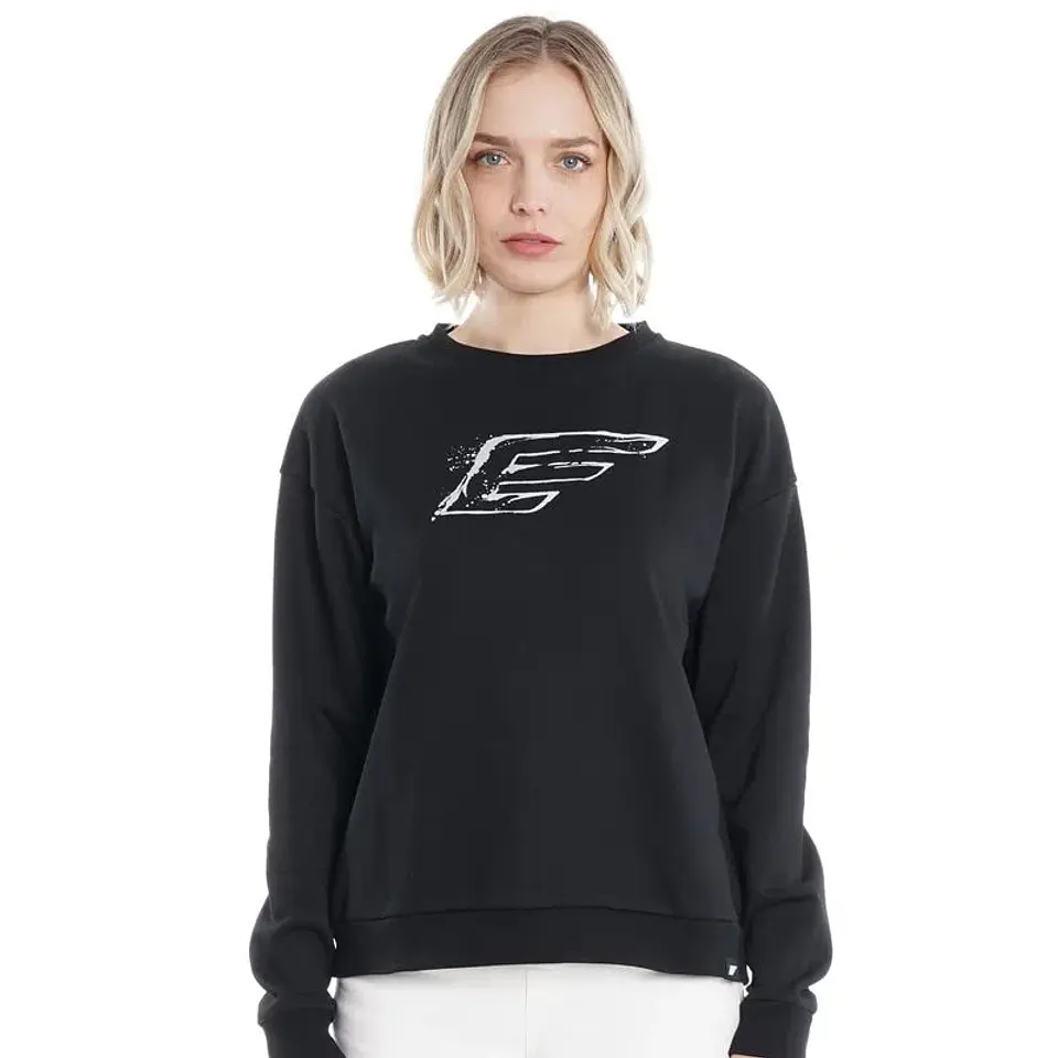 Polerón Mujer Negro Ellus SFL63715 1