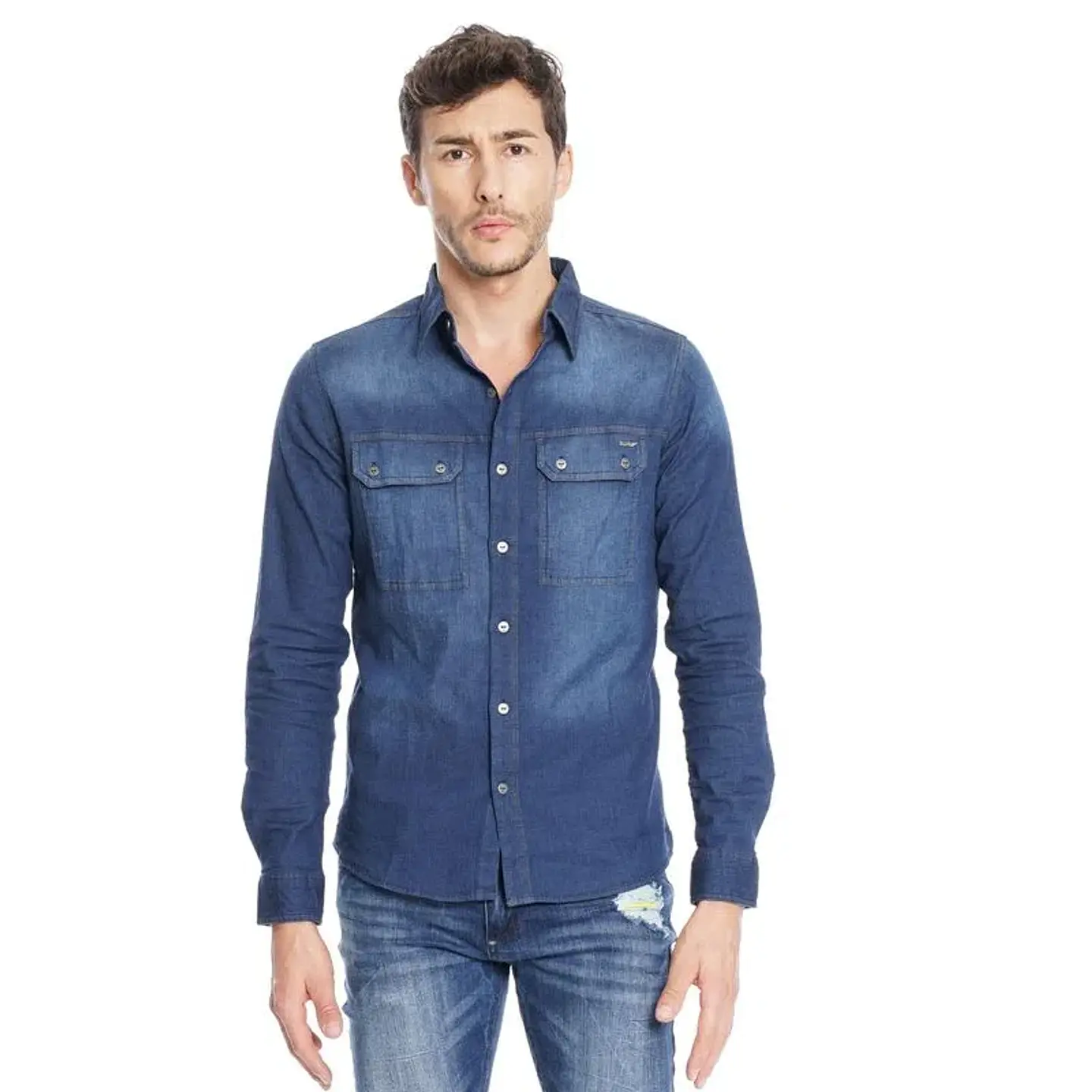 Camisa de Vestir Hombre Azul Ellus BM082810 1