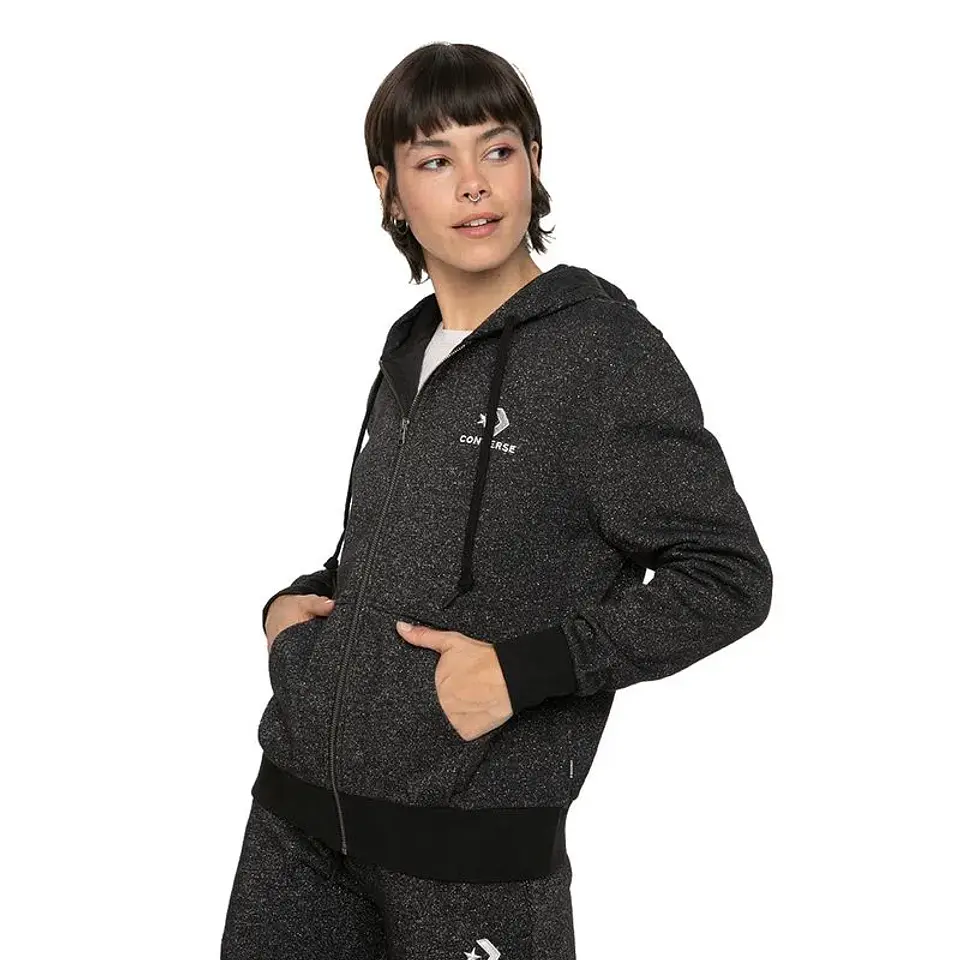 Polerón Mujer Negro Converse CNVFA22WFZ3-001 1