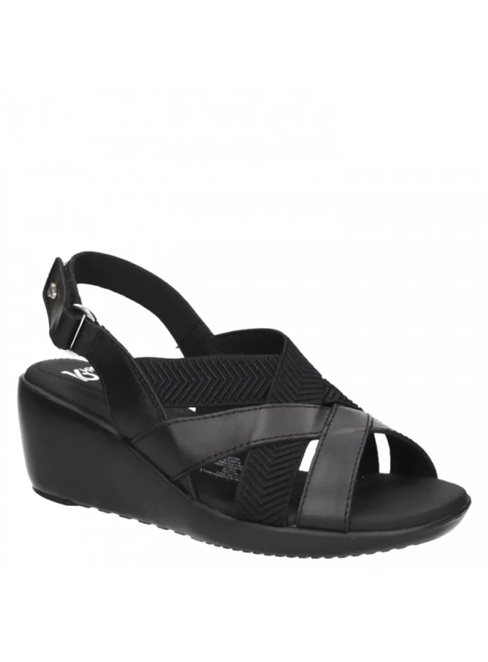 Sandalia Mujer Negra 16 Hrs. G030 BK 1