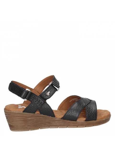Sandalia Mujer Negra 16 Hrs. G033 BK