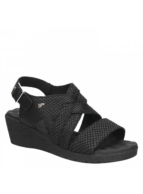 Sandalia Mujer Negra 16 Hrs. G034 BK
