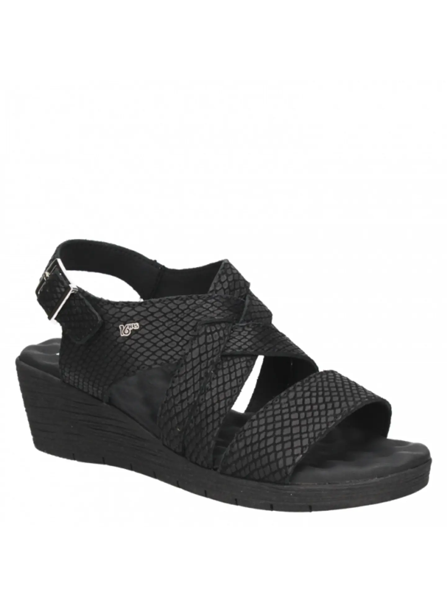 Sandalia Mujer Negra 16 Hrs. G034 BK 1