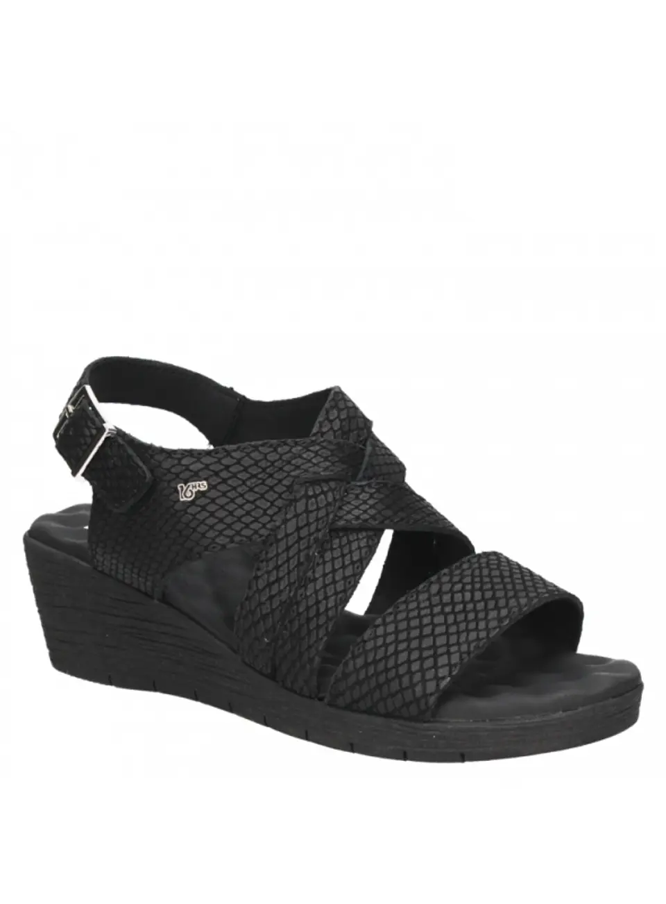 Sandalia Mujer Negra 16 Hrs. G034 BK 1