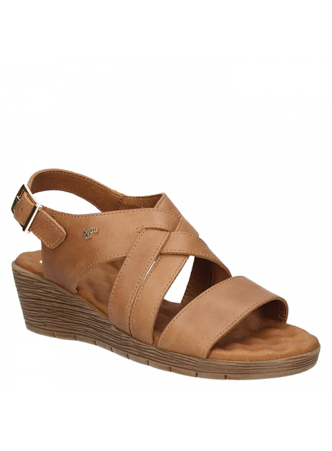 Sandalia Mujer Camel 16 Hrs. G034 CA