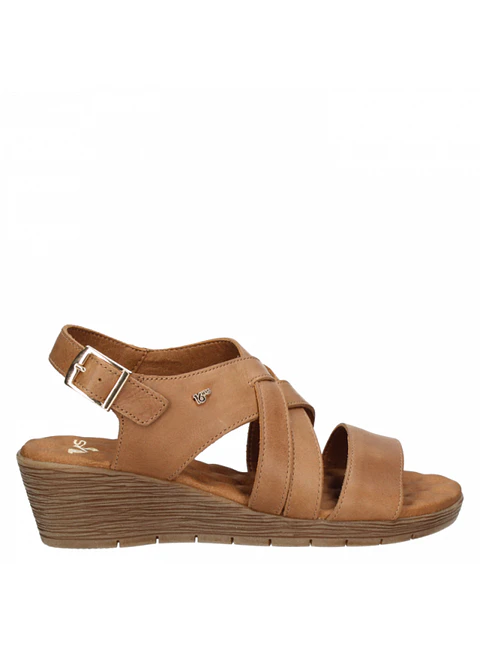 Sandalia Mujer Camel 16 Hrs. G034 CA
