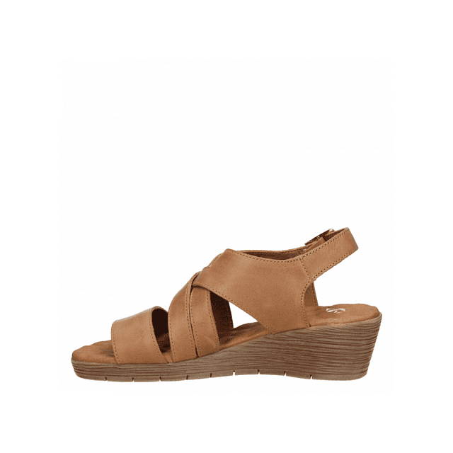 Sandalia Mujer Camel 16 Hrs. G034 CA