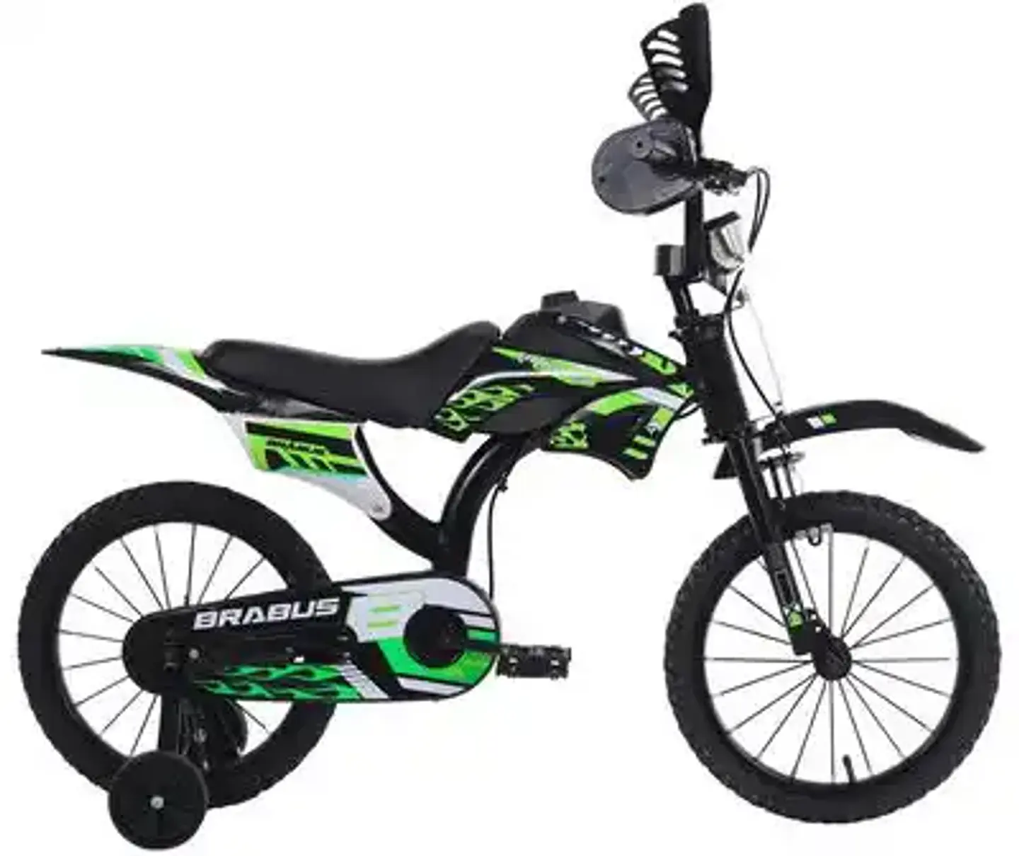 Bicicleta Infantil Verde Motobike 1600 / Aro 16 Brabus 1