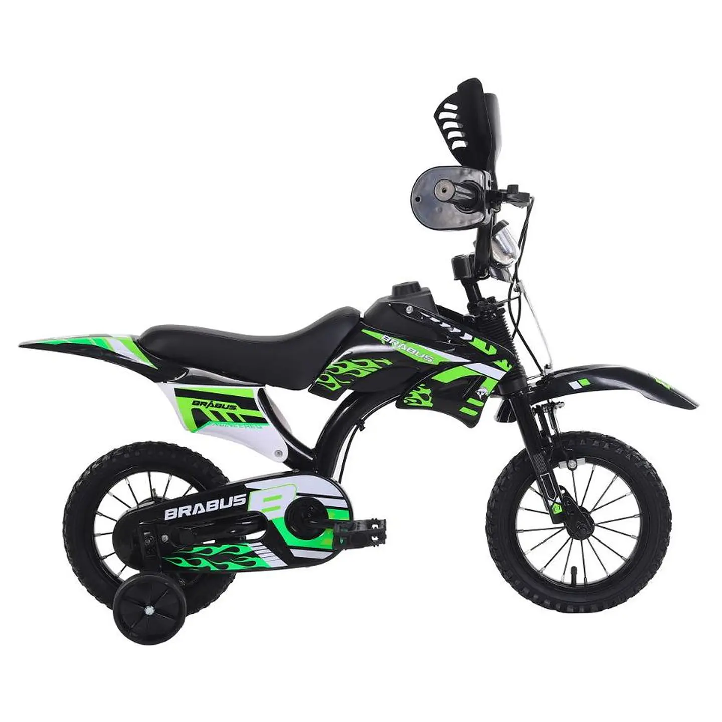 Bicicleta Infantil Verde Motobike 1200 / Aro 12 Brabus 1