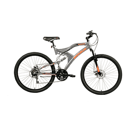 Bicicleta Mountain Bike Gris Hawk2600fs Disc / Aro 26 Brabus
