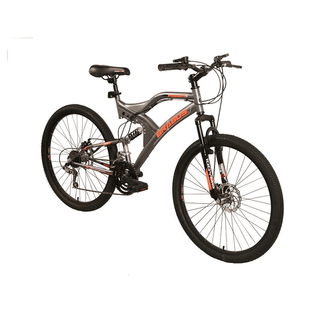 Bicicleta Mountain Bike Gris Hawk2600fs Disc / Aro 26 Brabus