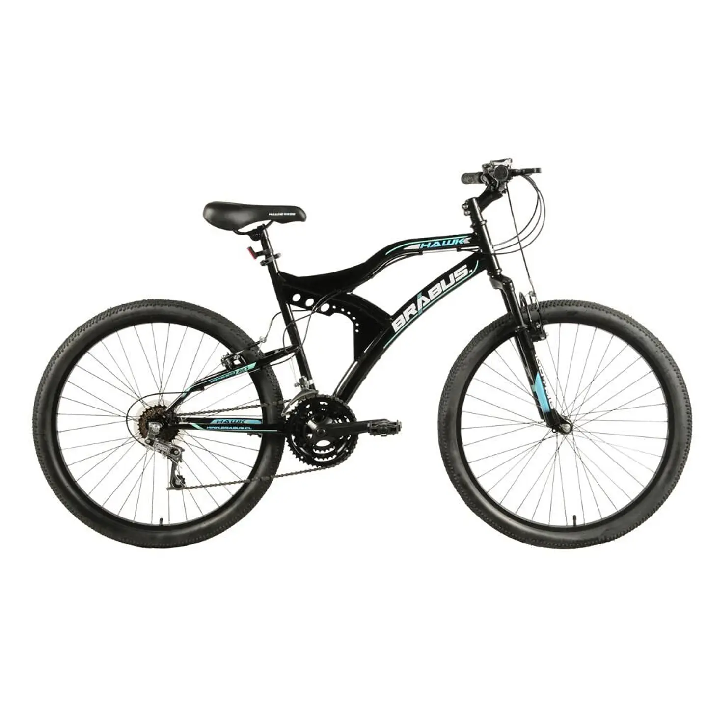 Bicicleta Mountain Bike Negra Hawk2600ss / Aro 26 Brabus 1