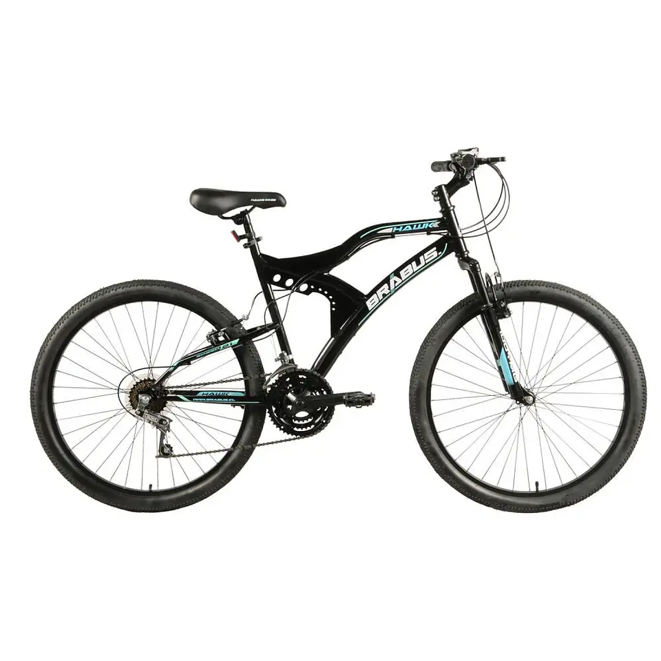 Bicicleta Mountain Bike Negra Hawk2600ss / Aro 26 Brabus 1