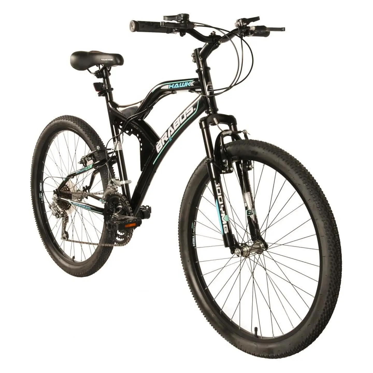 Bicicleta Mountain Bike Negra Hawk2600ss / Aro 26 Brabus 2