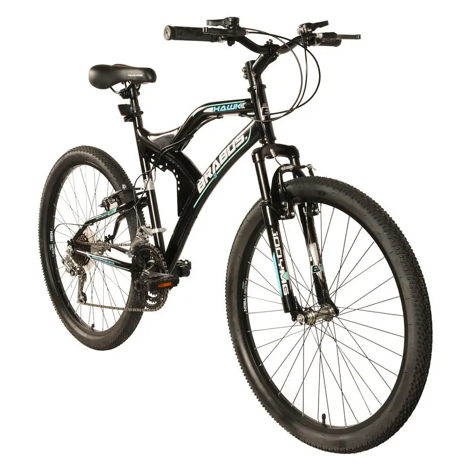 Bicicleta Mountain Bike Negra Hawk2600ss / Aro 26 Brabus 2