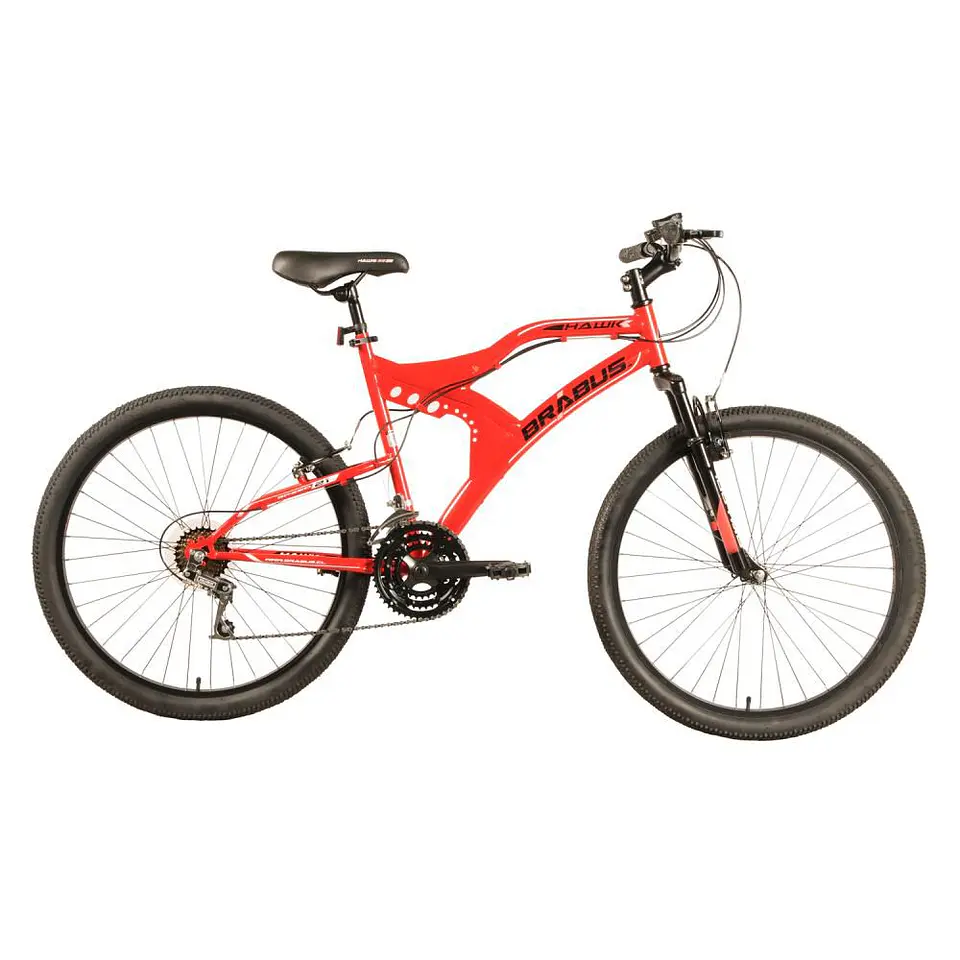 Bicicleta Mountain Bike Roja Hawk2600ss / Aro 26 Brabus 1