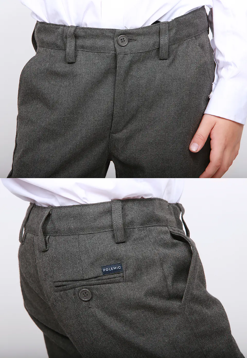 Pantalón Escolar Niño Gris Polemic CO1143 2