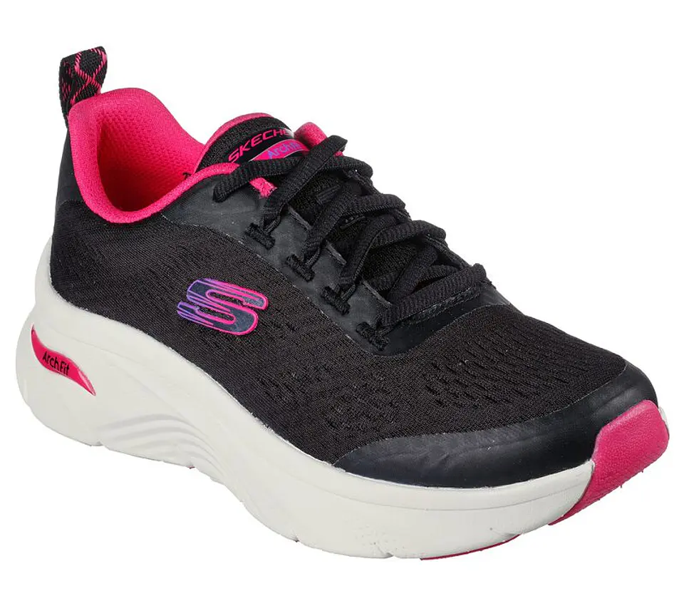Zapatilla Mujer Negra Skechers 149687BKHP 1