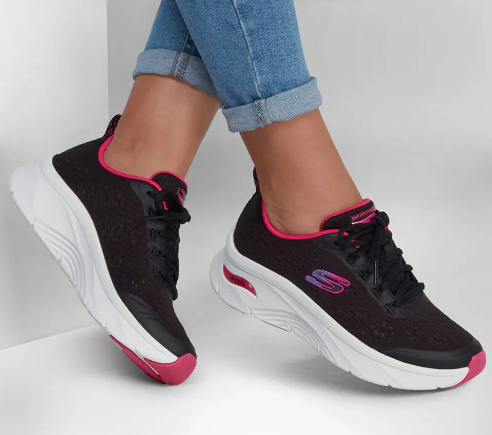 Zapatilla Mujer Negra Skechers 149687BKHP 2